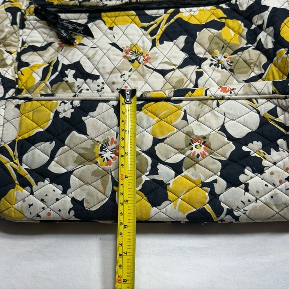 Vera Bradley Yellow and Black Floral Messenger Bag - Picture 7 of 7